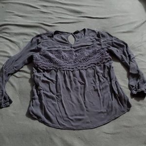 Grey long sleeve top